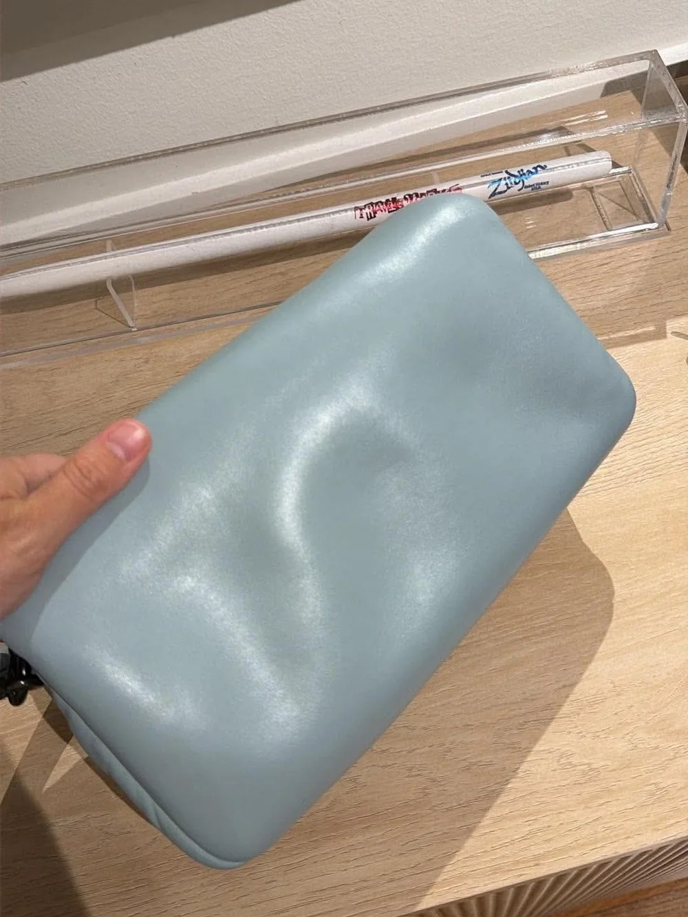 Coach Soft Curve Shoulder Bag in Powder Blue